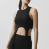 Camiseta de tirantes Flaunt de Bienestar Rib - Negro