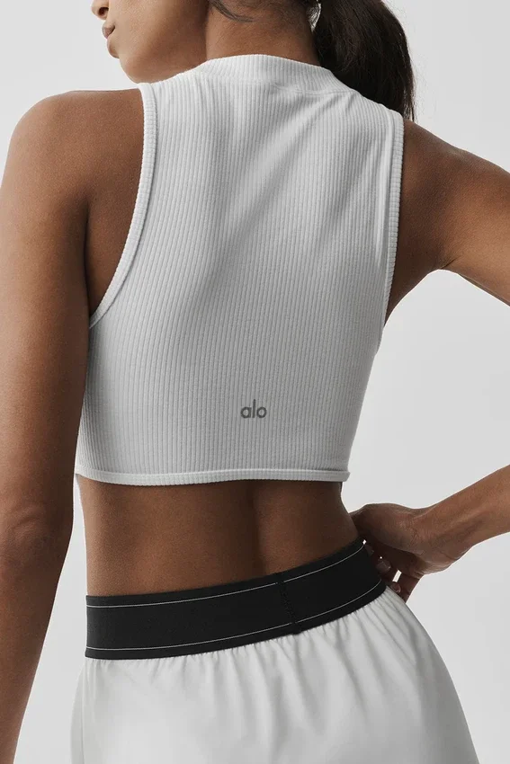 Camiseta de tirantes Flaunt de tejido acanalado de Bienestar - Blanco