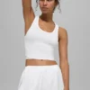 Camiseta de tirantes Front Runner de malla - Blanca