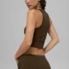 Camiseta de tirantes Goddess Ribbed Go-To - Espresso