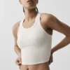 Camiseta de tirantes Goddess Ribbed Go-To - Marfil