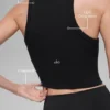 Camiseta de tirantes «Goddess Ribbed Go-To» - Negro