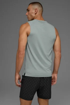 Camiseta de tirantes Idol Muscle – Gris lunar