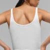 Camiseta de tirantes Prosper con diseño acanalado - Blanca