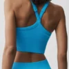 Camiseta de tirantes sin costuras acanalada Favorite - Azul celeste