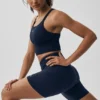 Camiseta de tirantes sin costuras con canelado tipo «Favorite Bra» - Azul marino