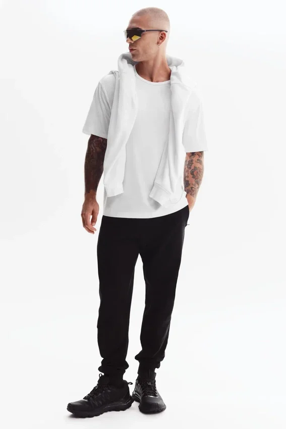 Camiseta Essential de manga corta estilo urbano - Blanco