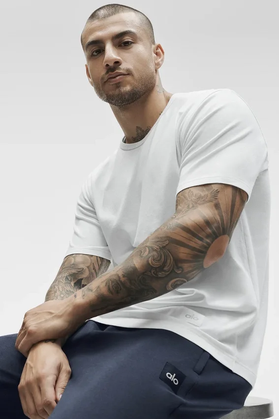 Camiseta Essential de manga corta estilo urbano - Blanco
