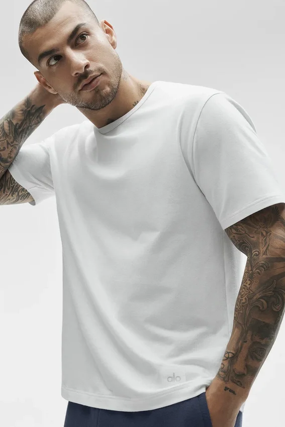 Camiseta Essential de manga corta estilo urbano - Blanco
