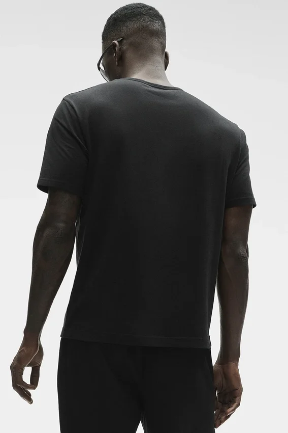 Camiseta Essential de manga corta para la calle - Negro
