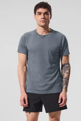 Camiseta Raglan de Triumph - Gris acero