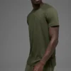 Camiseta Raglan de Triumph - Verde oliva