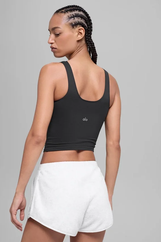 Camiseta sin mangas Alo Softsculpt Precision - Negro