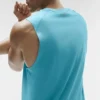 Camiseta sin mangas Alo Vapor Muscle Tank - Blue Breeze