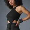 Camiseta sin mangas Revelation de Alosoft acanalada - Negro