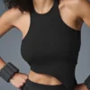 Camiseta sin mangas Revelation de Alosoft acanalada - Negro