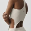 Camiseta sin tirantes Revelation de Alosoft acanalado - Oat Milk