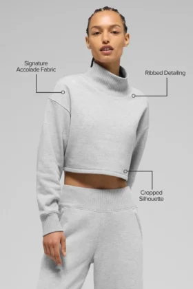 Capa corta Serenity – Gris jaspeado deportivo