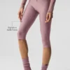 Capri Divine High-Waist Airlift con malla — Cuarzo ahumado