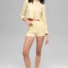 Cardigan corto «New Class» de lana y cachemira - Amarillo luz de vela
