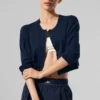 Cardigan de jersé Supernatural - Azul marino