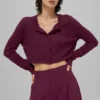 Cardigan de jersé Supernatural - Burdeos