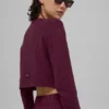 Cardigan de jersé Supernatural - Burdeos