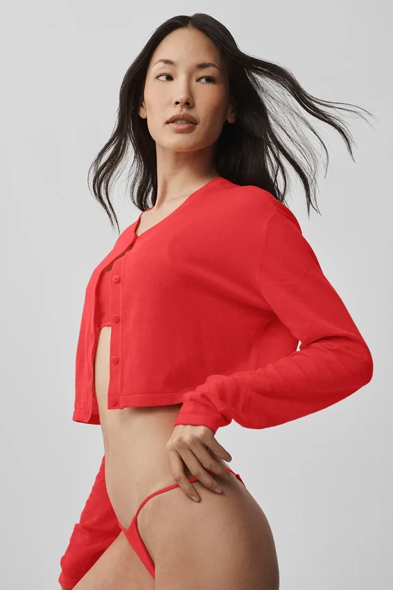 Cardigan de jersé Supernatural - Rojo brillante