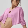 Cardigan de jersé Supernatural - Rosa corazón de caramelo
