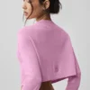 Cardigan de jersé Supernatural - Rosa corazón de caramelo
