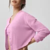 Cardigan de jersé Supernatural - Rosa corazón de caramelo