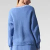 Cardigan de punto estilo jersé Tennis Club - Azul cristalino/Blanco