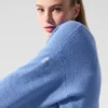 Cardigan de punto estilo jersé Tennis Club - Azul cristalino/Blanco