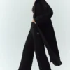 Cardigan largo de cachemira Northstar - Negro