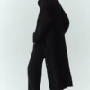Cardigan largo de cachemira Northstar - Negro