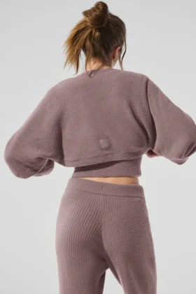 Chal de jerséu Snuggle Up – Color seta