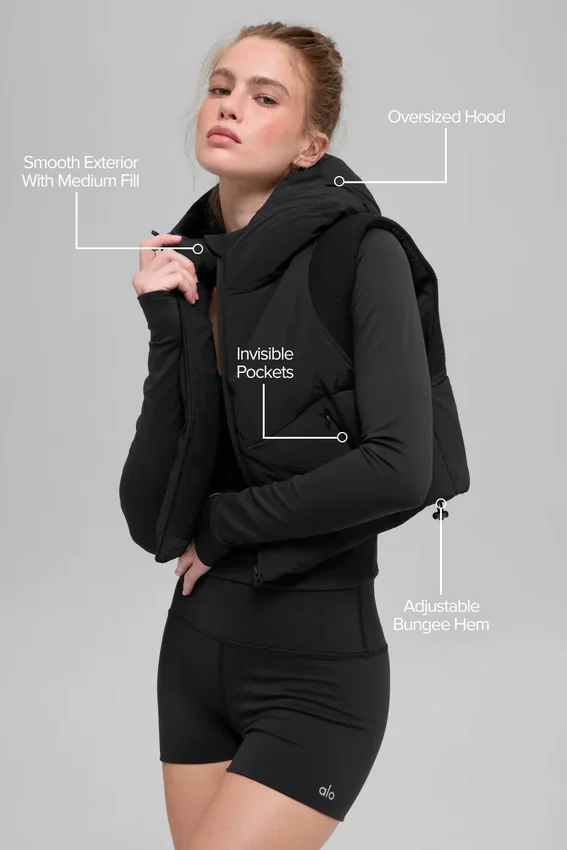 Chaleco acolchado Fast Lane - Negro