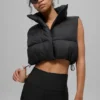 Chaleco acolchado Gold Rush corto - Negro
