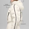 Chaqueta acolchada Aspen Love - Marfil