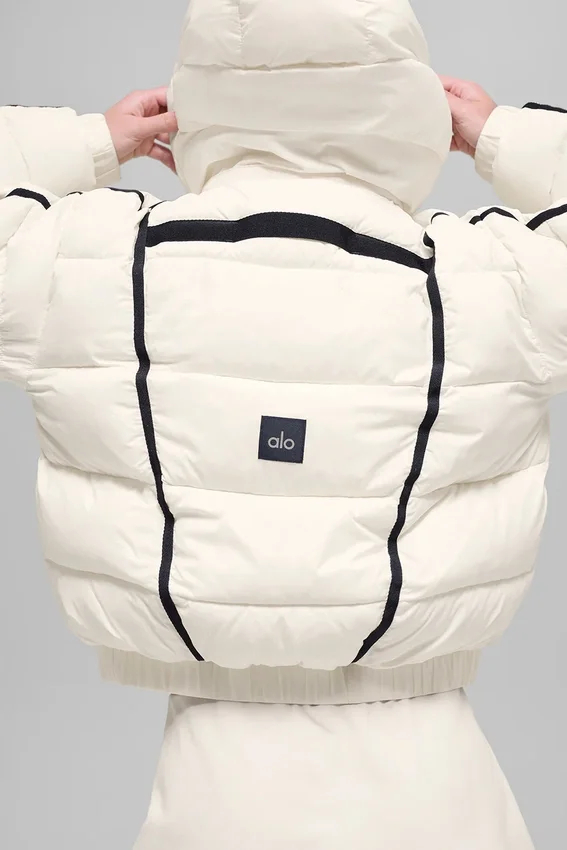 Chaqueta acolchada Aspen Love - Marfil