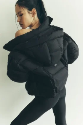 Chaqueta acolchada Aspen Love - Negro
