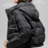 Chaqueta acolchada Aspen Love - Negro