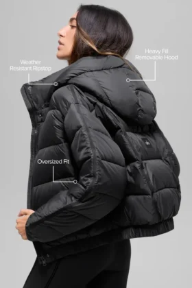 Chaqueta acolchada Aspen Love – Negro
