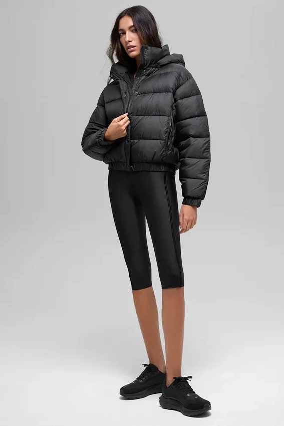 Chaqueta acolchada Aspen Love - Negro