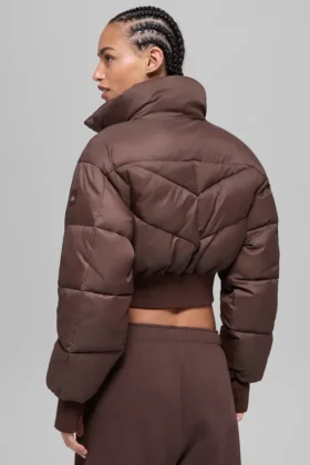 Chaqueta acolchada Atmosphere corta – Brownstone