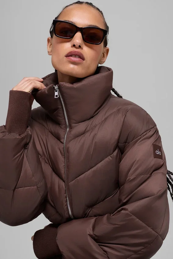 Chaqueta acolchada Atmosphere corta - Brownstone