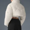 Chaqueta acolchada con corte de corsé Main Act - Marfil/Marfil