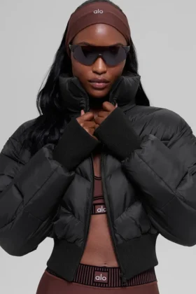 Chaqueta acolchada corta «Atmosphere» - Negro