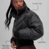 Chaqueta acolchada corta «Atmosphere» - Negro