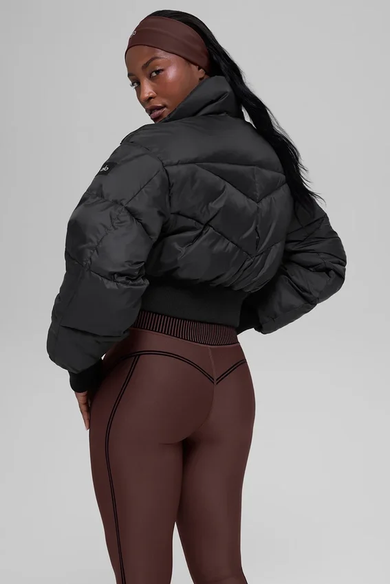 Chaqueta acolchada corta «Atmosphere» - Negro